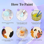 6 Pack Paint by Numbers Kit for Adults Beginner, Women Adult Paint by Number - Image 6