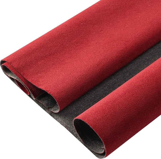 Removable Velvet Flock Self Adhesive Felt Fabric Liner Dark Red Velvet Drawer - Image 2