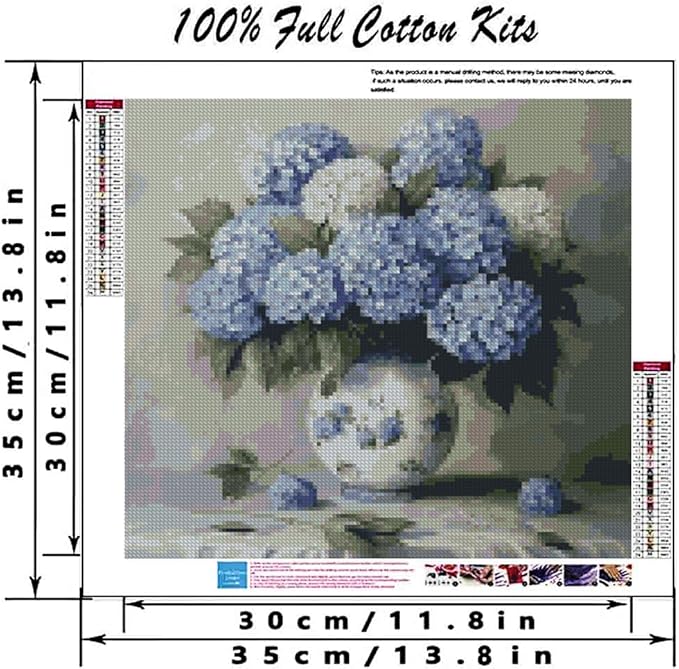 MYBISYMQQ Hydrangea Cross Stitch Kits - Image 2