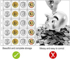 20-Pocket Coin Pages for Collectors, Standard 9-Hole Coin Collection Pages fit - Image 6