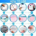 Rose Clear Stamps and Dies for Card Making Layering Coloring Stencil Set Metal - Image 3
