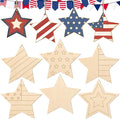 COCHIE 4th of July Stars Wood Crafts to Paint Set of 24, Memorial Day by COCHIE