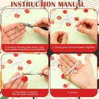 CraftyDream 558 Pcs Teacher Charm Keychain Making Kit Back to School Thank You - Image 3