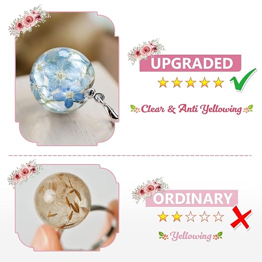 YIEHO UV Resin -Upgraded Crystal Clear Hard UV Curing Epoxy Resin Starter - Image 3