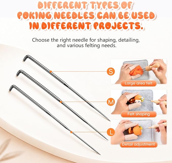 LUDOTEK 75-Piece Complete Needle Felting Tool Set - Image 5