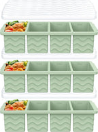 3-Pack Silicone Freezer Trays by Bandiction