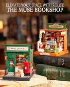 Rolife DIY Mini Building House Miniature Kit-The Muse Bookshop, Miniature - Image 4