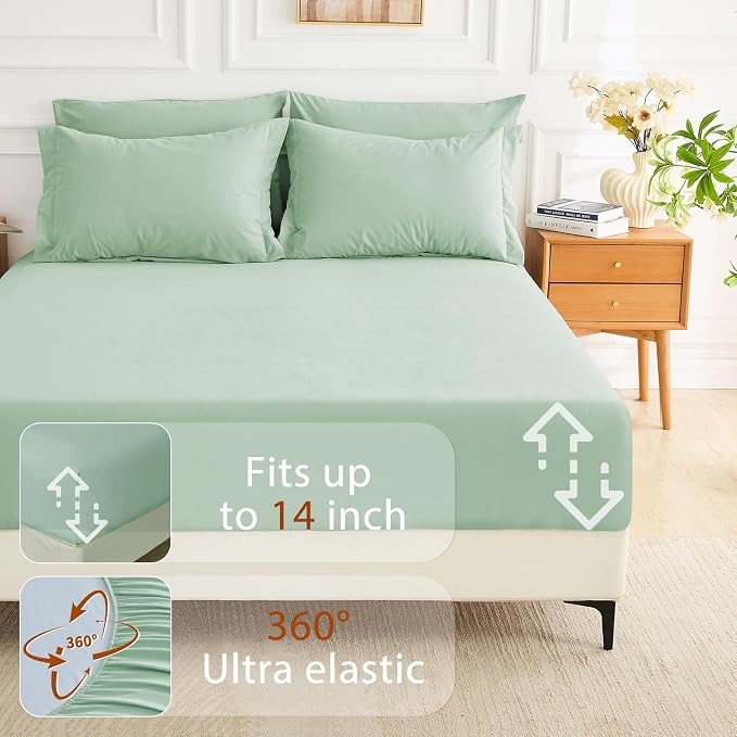 MUXHOMO 5 Pieces Twin XL Comforter Set, Soft Bed in a Bag Twin XL Size - Image 6