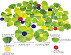 Esweny 12 Flower Stained Glass Mosaic Tiles - Image 4