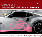 ORACAL 651 Gloss Soft Pink Permanent Vinyl Tape Roll – Premium Adhesive Film - Image 2