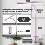 Airlonv LED Desk Lamp for Office Home, Eye-Caring Desk Light - Image 3