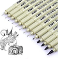 12+1 Fineliner Drawing Art Pens, Watercolor, Calligraphy, and Detail Outlining by XWT