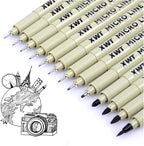 12+1 Fineliner Drawing Art Pens, Watercolor, Calligraphy, and Detail Outlining by XWT