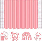 Tintnut Boho Permanent Vinyl 8 Sheets 12''x10'' Light Pink Adhesive Vinyl | by Tintnut