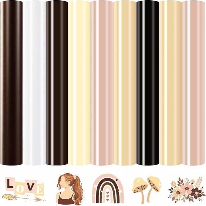 HTVRONT Skin Tone Permanent Vinyl by HTVRONT