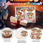 8 Pack Diamond Art Coasters, Highland Cow Diamond Painting Coasters Kits | Cow - Image 7