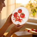 Tomato Embroidery Kits for Beginners Adults, Hand Embroidery Starter Kit - Image 5