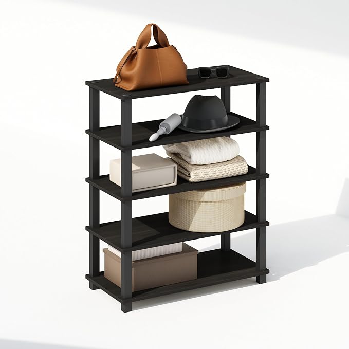 Furinno Turn-S-Tube Storage Shelves Set of 2, 3-Tier Stackable Standing Shelf - Image 5