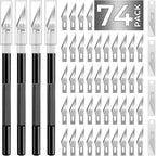 JTIEO Exacto Knife Set, 74 Pack Hobby Knife by JTIEO