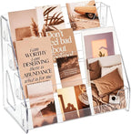 CELSOL 2 Pack Upgraded 4 Tier Acrylic Card Display Stand, Sports Cards - Image 2