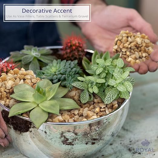 River Rocks Decorative Ornamental Vase Filler 0.25" Natural Aquarium Gravel - Image 3