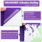 WRAPXPERT Purple Vinyl Permanent, Matte Adhesive Vinyl Roll - Image 4