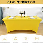 2-Pack 6ft Spandex Table Covers - Image 6