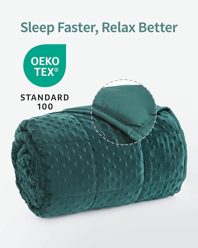 Mr. Sandman Weighted Blanket for Adults Queen Size 20 lbs, Soft Cooling Heavy - Image 5