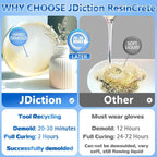 JDiction ResinCrete, 5000G Water-Based Eco-Friendly Formula, 20-30 Minutes - Image 2