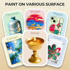 Nicpro Metallic Sahara Gold Acrylic Paint, 8.45oz/250ml Gold Leaf Paint | Large - Image 4