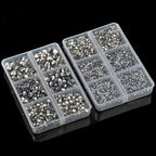 10000Pcs 2-Boxes Mixed Size Hot Fix Round Crystals Gems Glass Stones Hotfix - Image 5