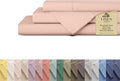 Linen Home 100% Cotton Percale Sheets Full Size, Brushed Rose, Deep Pocket by LINENHOME