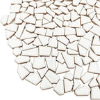 200g Ceramic Mosaic Tiles for Crafts, Irregular Stained Ceramic 0.2"x0.8" by Esweny