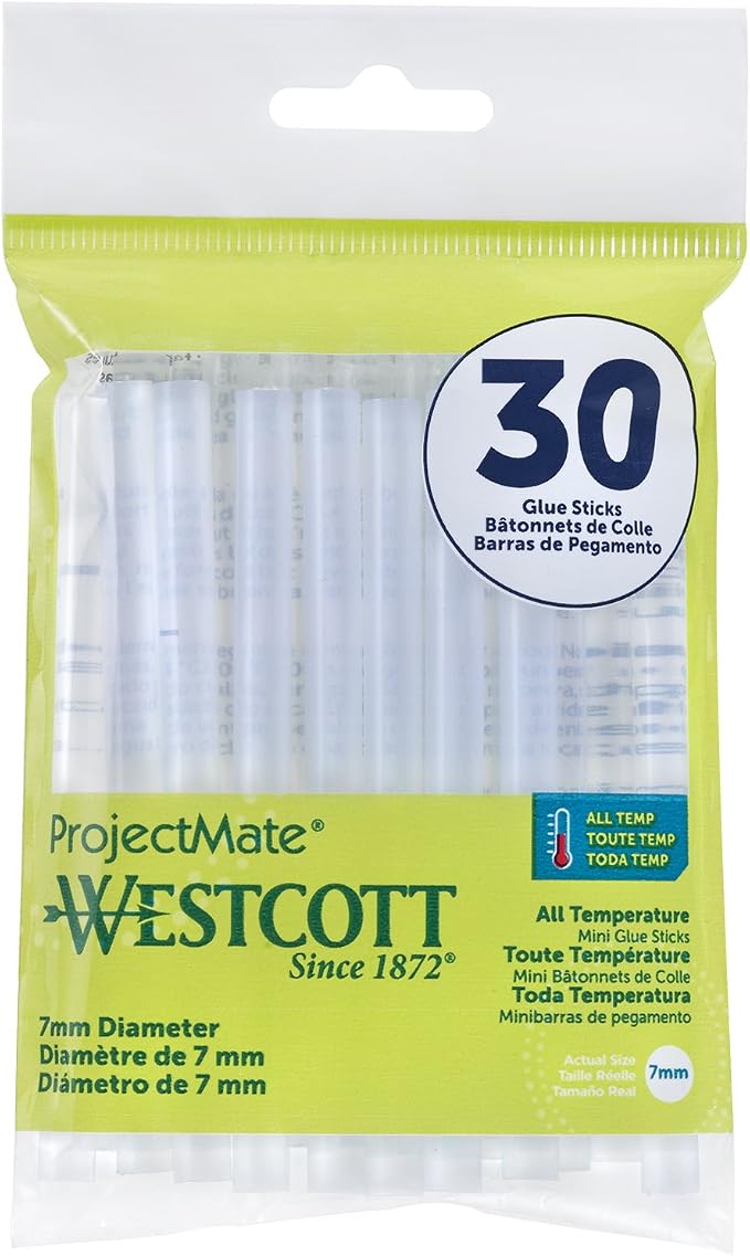 Westcott 16837 Premium All-Temperature Mini Glue Sticks by Westcott