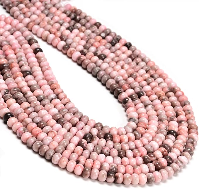ICAI 4x6mm Natural Rondelle Beads – Loose Gemstone Spacers by CAI+YI+MING