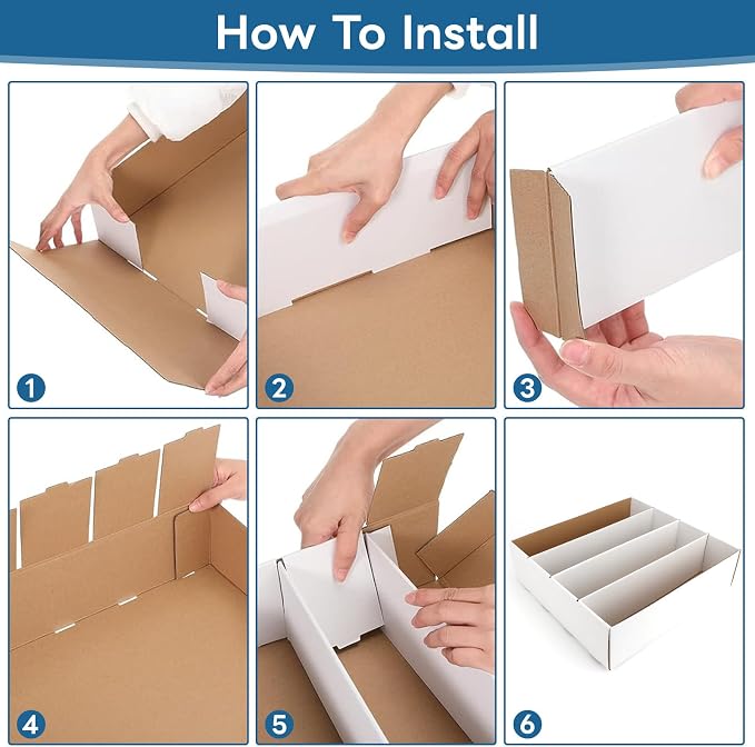 Trading Card Storage Box 3120 Count Collector Cards Box White Sports Card - Image 3