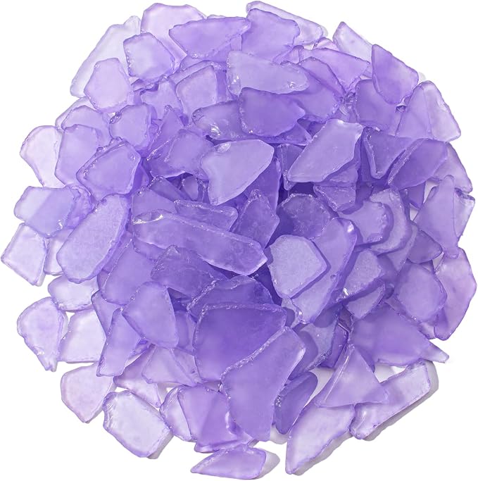 Keedolla Tumbled Sea Glass for Crafts - 10 OZ Flat Frosted Seaglass Pieces for by Keedolla