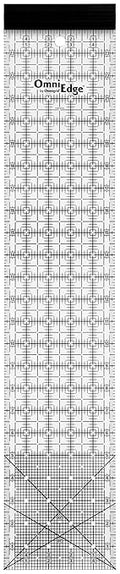 OmniEdge 5" x 24" Clear Acrylic Quilting Ruler by Omnigrid