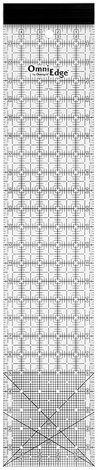 OmniEdge 5" x 24" Clear Acrylic Quilting Ruler by Omnigrid