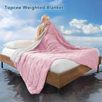 Topcee Weighted Blanket for Adults Queen Size Soft Cooling Heavy Blanket - Image 2