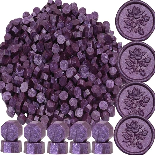 300 Pcs Wax Seal Beads, Sealing Wax Beads, Refilling Octagon Wax Sealing Beads by Unknown