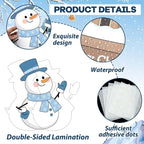 Justforjoyful Winter Bulletin Board Decoration Winter Snowman Cutouts DIY Photo - Image 3