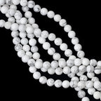 10mm 35PCS Natural White Howlite Gemstone Round Loose Stone Beads - Image 4