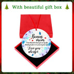 WaaHome Bonus Mom Christmas Ornaments Gifts from Daughter Son, Flower Bonus Mom - Image 6