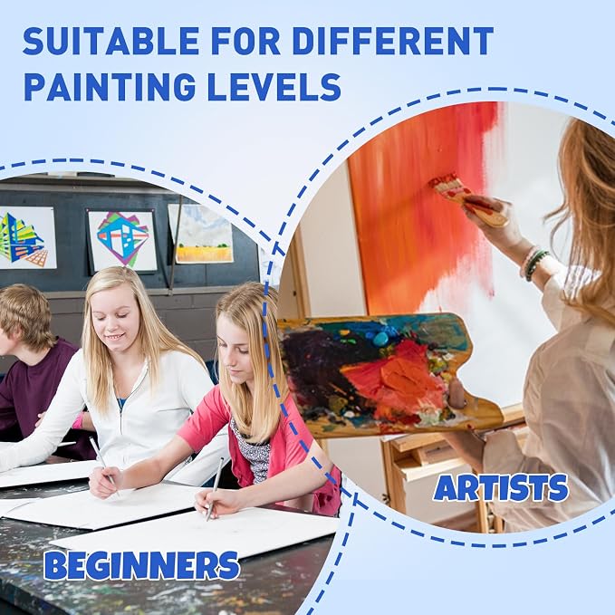 ESRICH Canvas Boards for Painting, 24 Pack 9x12 Canvases for Painting Cotton - Image 7