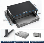 Spacrea Desk Organizer and Accessories, Computer Monitor Stand Riser - Image 5