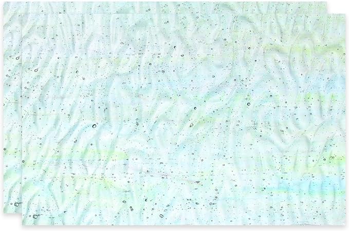 PATIKIL 4 x 6 Inch Transparent Stained Glass Sheets, 2 Sheets Mosaic Glass by PATIKIL