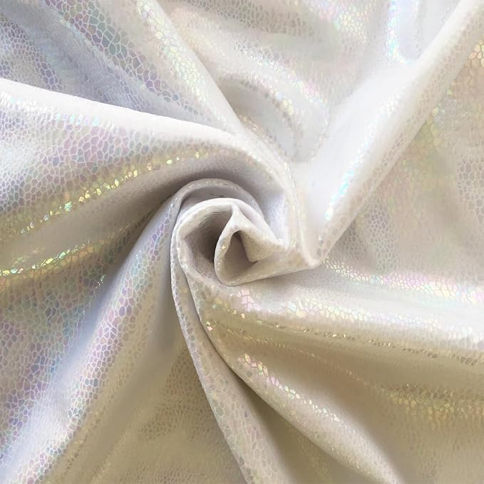 Snake Skin HOLOGRAM 4-Way STRETCH Nylon-Spandex Foil Fabric 58/60" Wide by Unknown