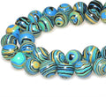 MJDCB Synthesis Colour Malachite Beads Beautiful Fashion Round Stone Beads by MJDCB