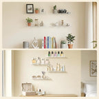 Lifewit Floating Shelves for Wall, Acrylic Display Shelf Wall Mounted for Figure - Image 7